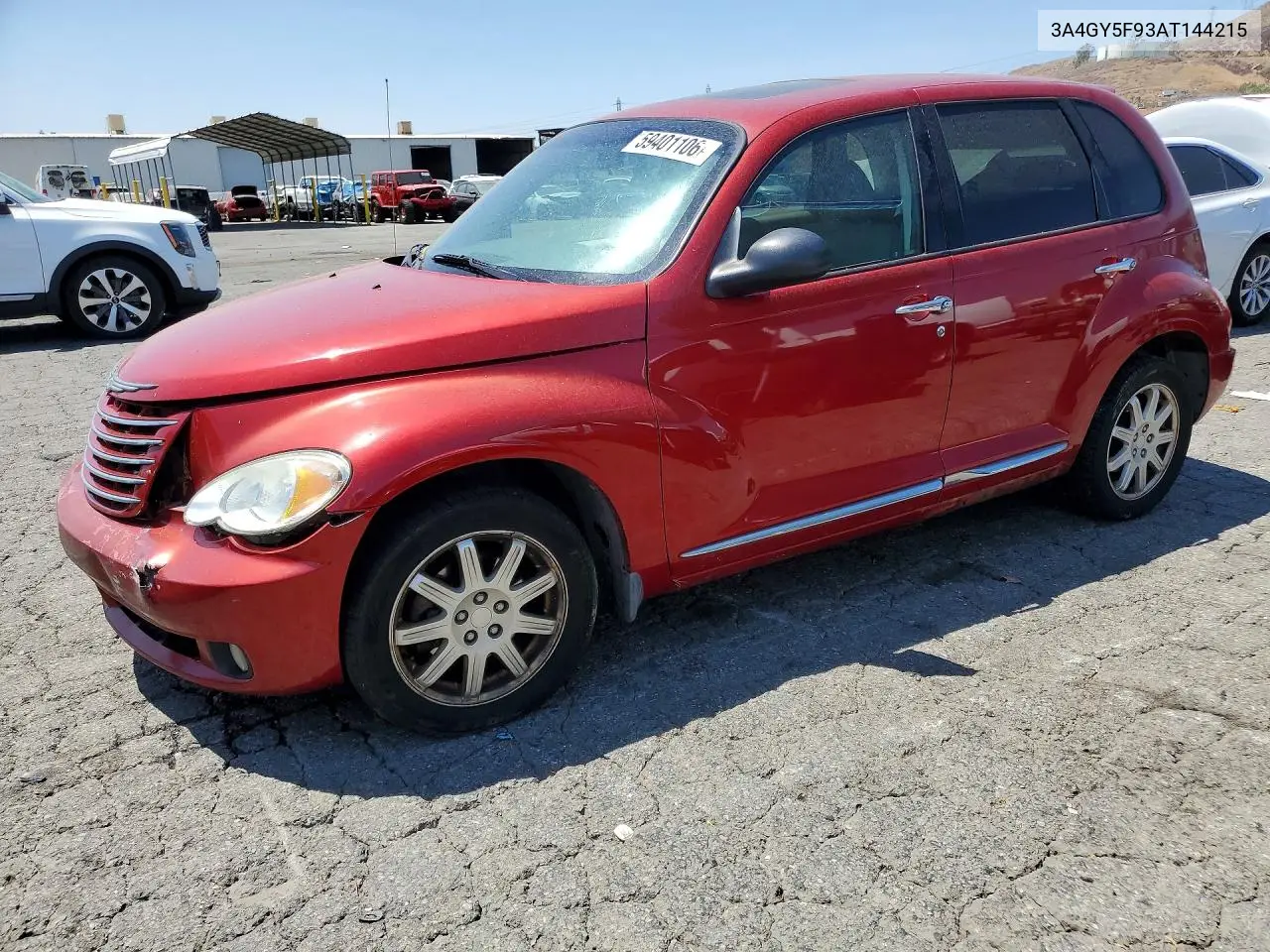 2010 Chrysler Pt Cruiser VIN: 3A4GY5F93AT144215 Lot: 59401106