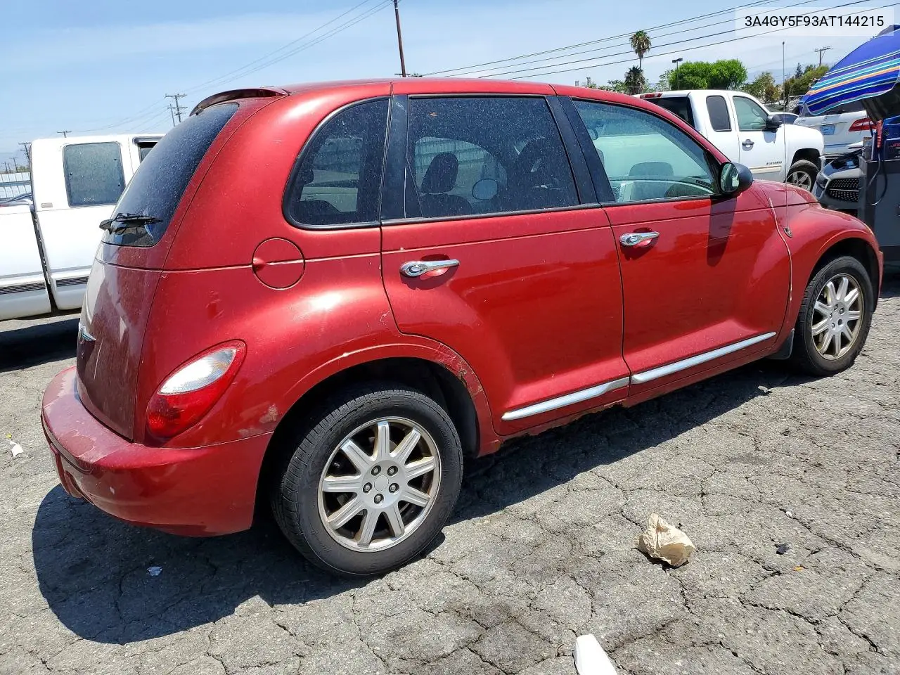 2010 Chrysler Pt Cruiser VIN: 3A4GY5F93AT144215 Lot: 59401106