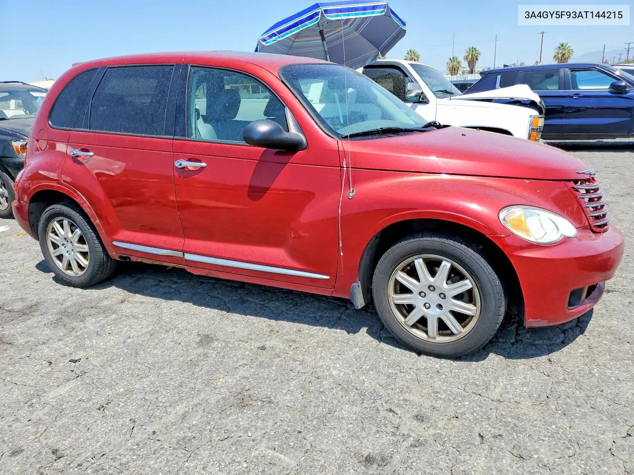 2010 Chrysler Pt Cruiser VIN: 3A4GY5F93AT144215 Lot: 59401106
