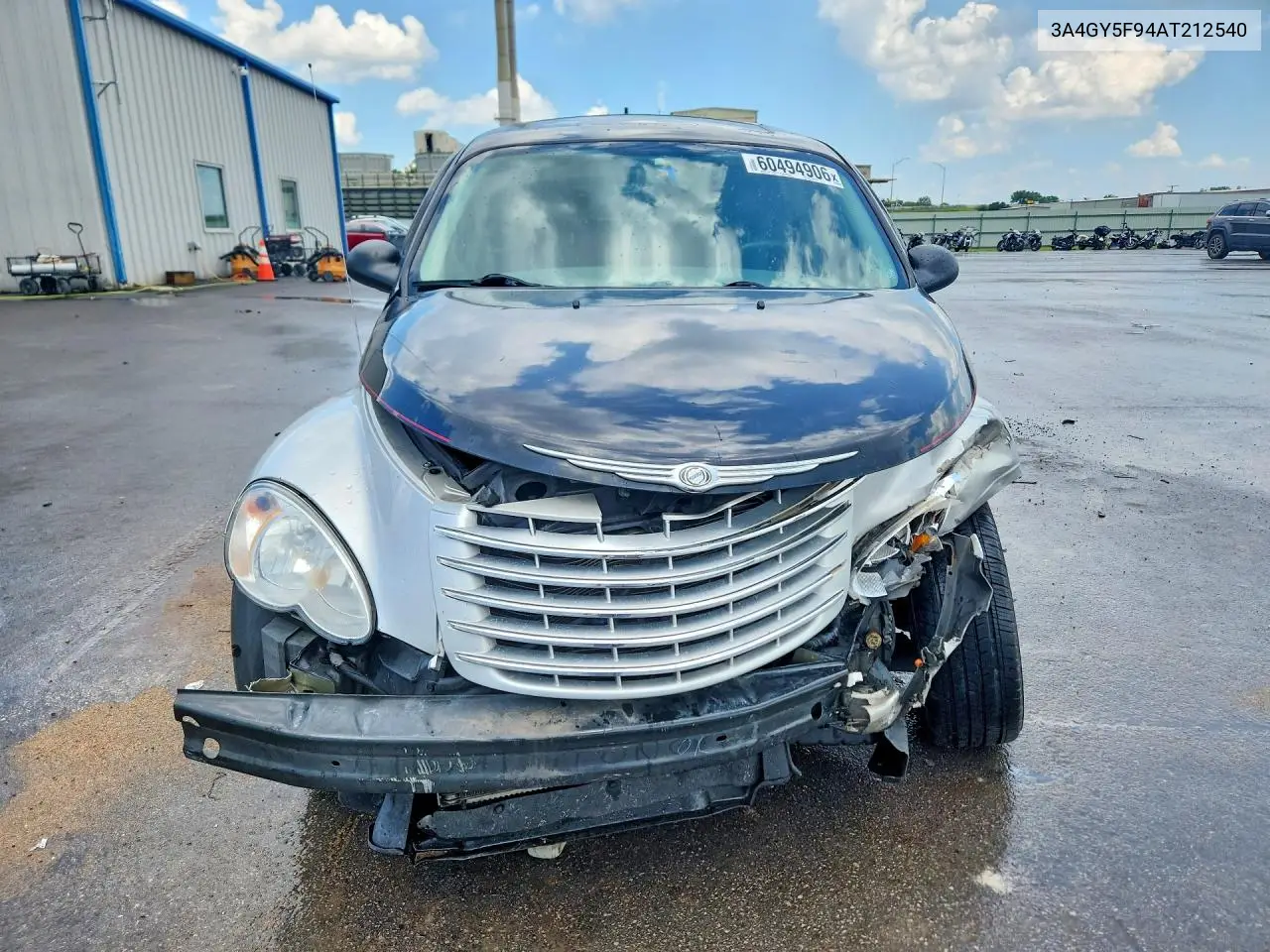 2010 Chrysler Pt Cruiser VIN: 3A4GY5F94AT212540 Lot: 60494906