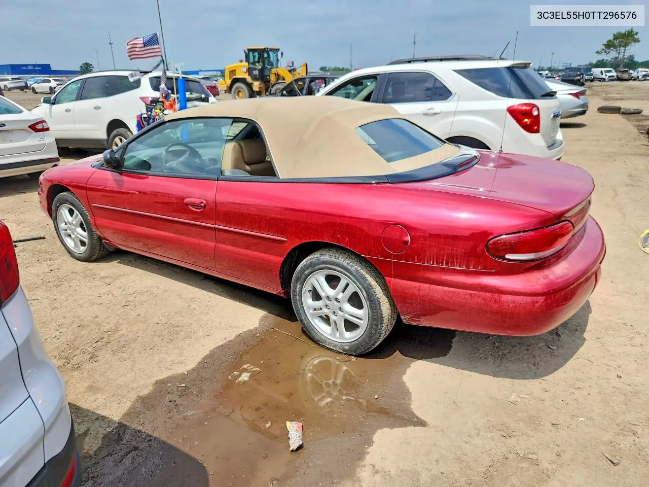1996 Chrysler Sebring Jxi VIN: 3C3EL55H0TT296576 Lot: 60198576