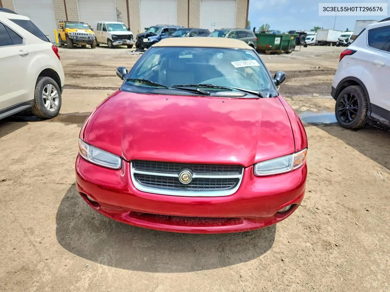 1996 Chrysler Sebring Jxi VIN: 3C3EL55H0TT296576 Lot: 60198576