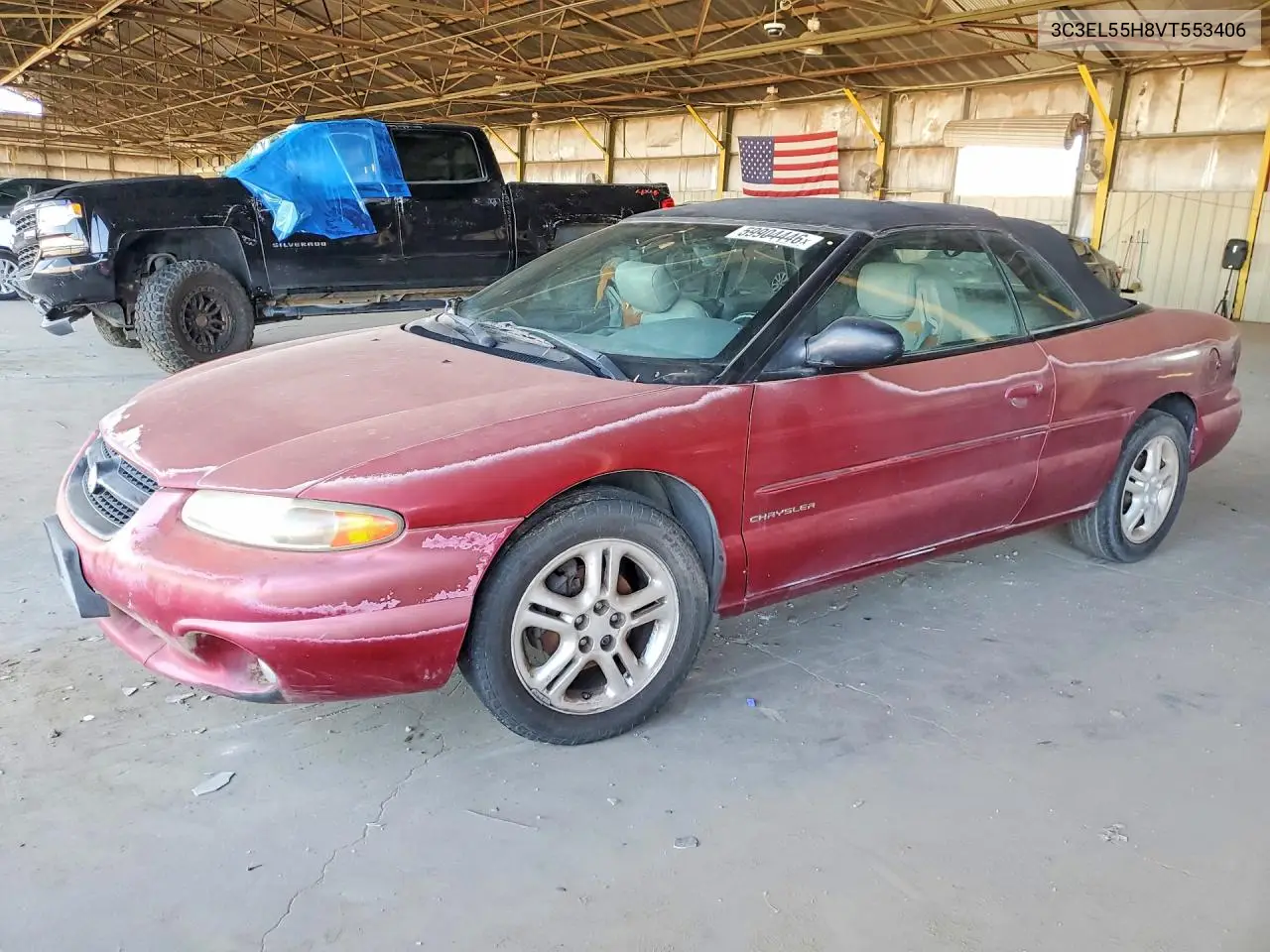 1997 Chrysler Sebring Jxi VIN: 3C3EL55H8VT553406 Lot: 59904446