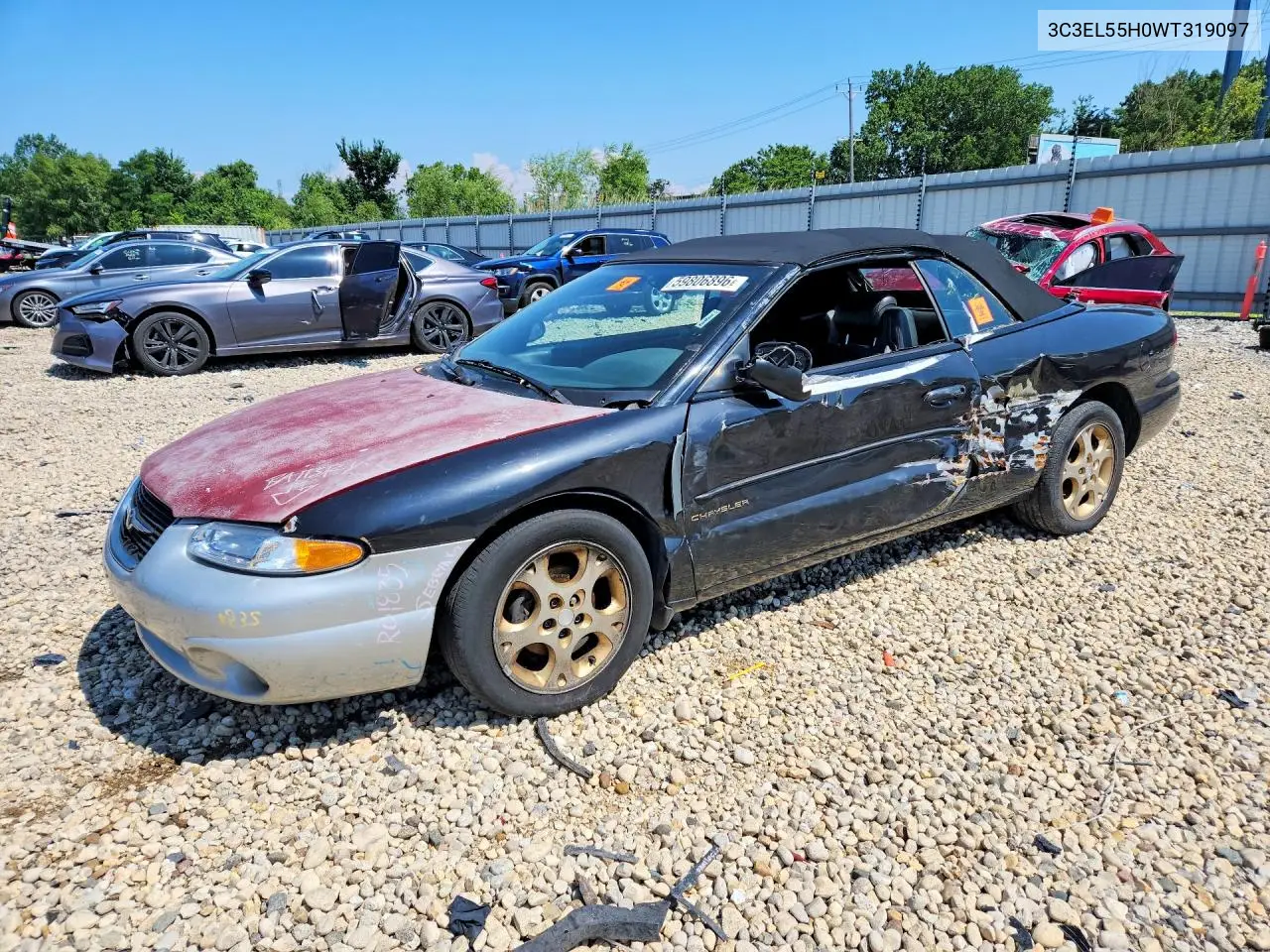 1998 Chrysler Sebring Jxi VIN: 3C3EL55H0WT319097 Lot: 59806896