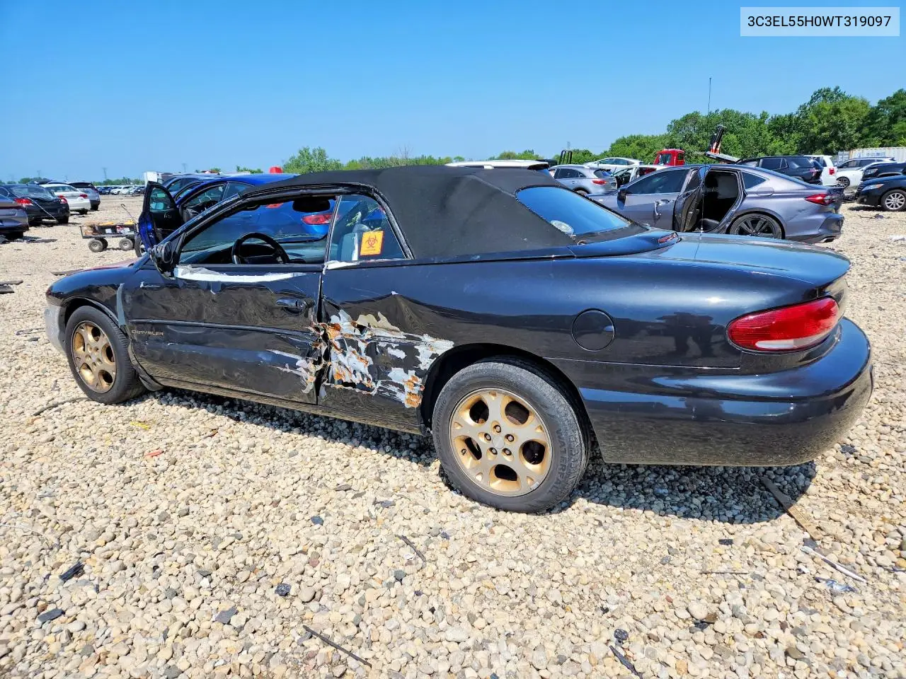 1998 Chrysler Sebring Jxi VIN: 3C3EL55H0WT319097 Lot: 59806896