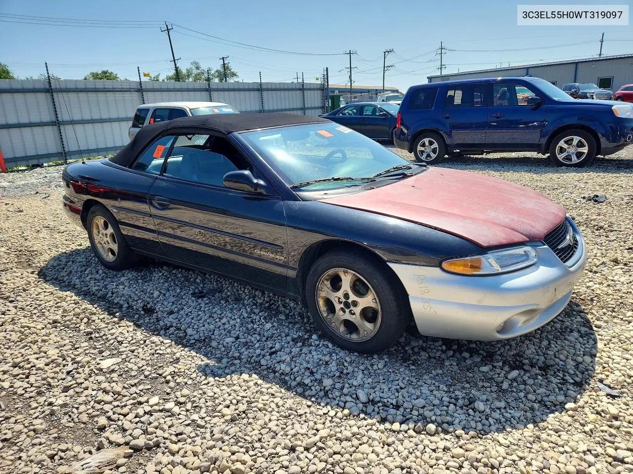 1998 Chrysler Sebring Jxi VIN: 3C3EL55H0WT319097 Lot: 59806896