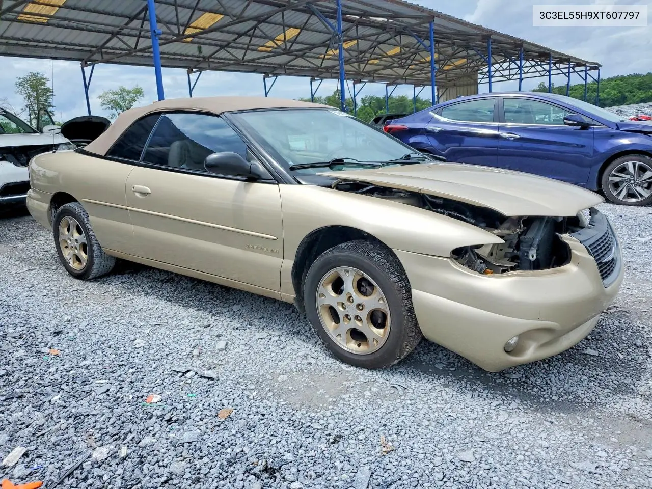 1999 Chrysler Sebring Jxi VIN: 3C3EL55H9XT607797 Lot: 54812346