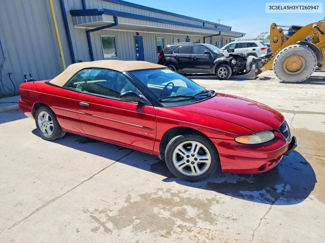 2000 Chrysler Sebring Jx VIN: 3C3EL45H3YT260947 Lot: 53591406