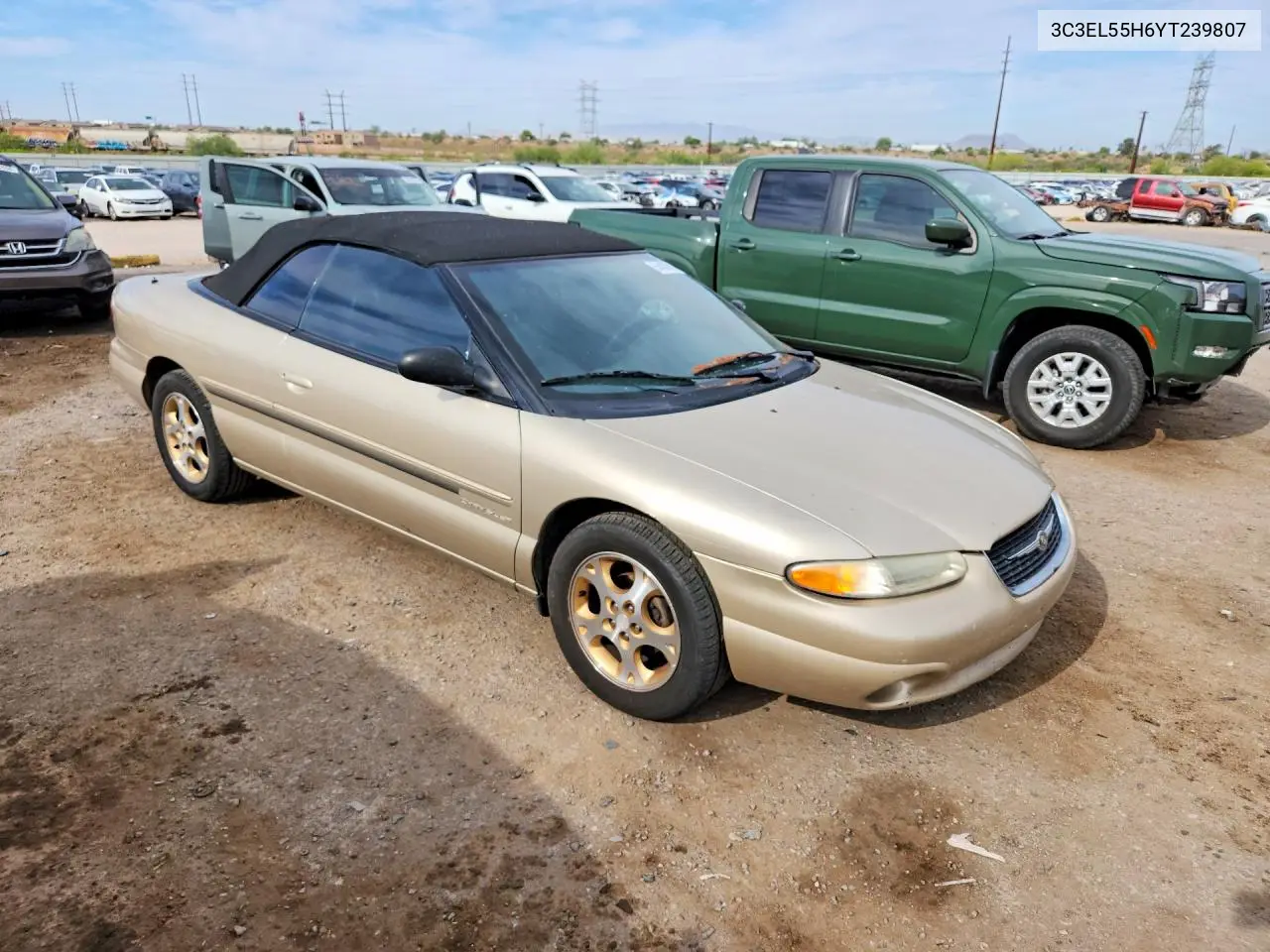 2000 Chrysler Sebring Jxi VIN: 3C3EL55H6YT239807 Lot: 54437916