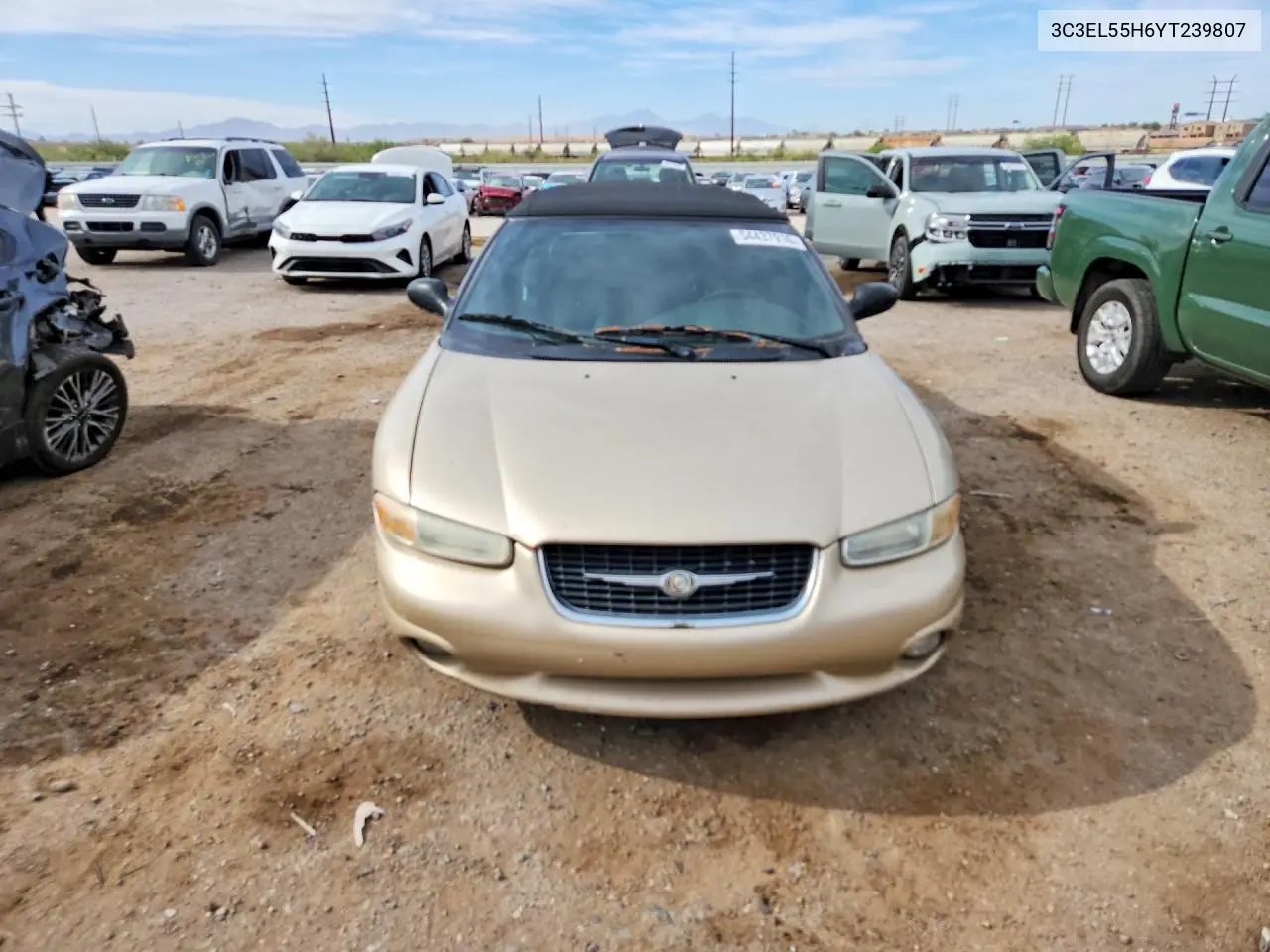 2000 Chrysler Sebring Jxi VIN: 3C3EL55H6YT239807 Lot: 54437916