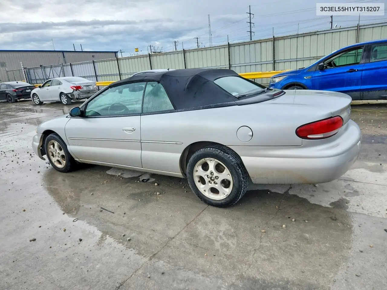 2000 Chrysler Sebring Jxi VIN: 3C3EL55H1YT315207 Lot: 58102006