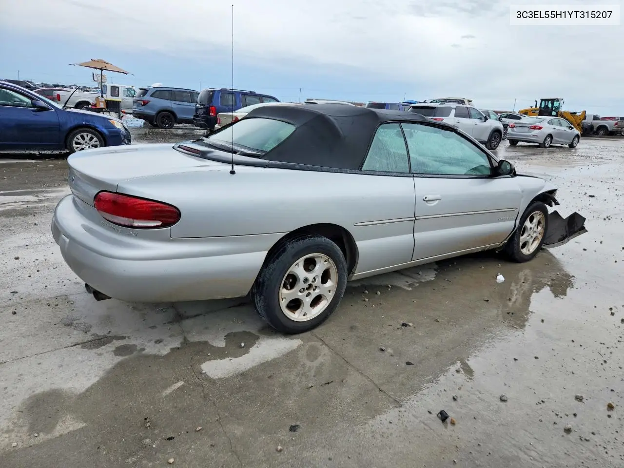 2000 Chrysler Sebring Jxi VIN: 3C3EL55H1YT315207 Lot: 58102006