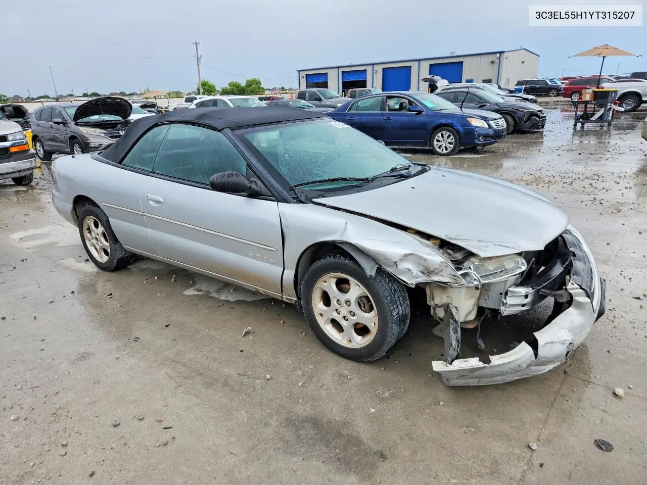 2000 Chrysler Sebring Jxi VIN: 3C3EL55H1YT315207 Lot: 58102006