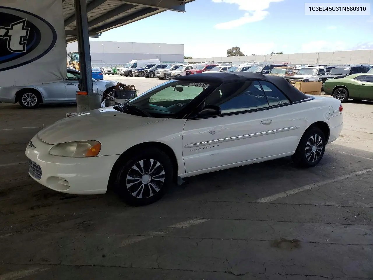 2001 Chrysler Sebring Lx VIN: 1C3EL45U31N680310 Lot: 55062616