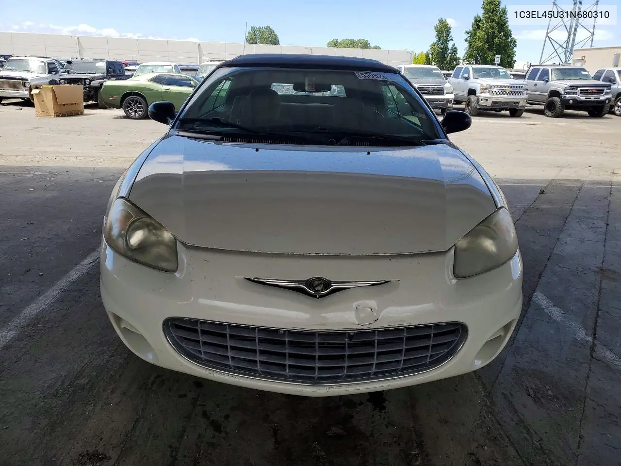 2001 Chrysler Sebring Lx VIN: 1C3EL45U31N680310 Lot: 55062616