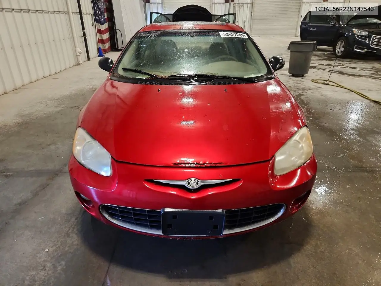 2002 Chrysler Sebring Lxi VIN: 1C3AL56R22N147543 Lot: 58057046