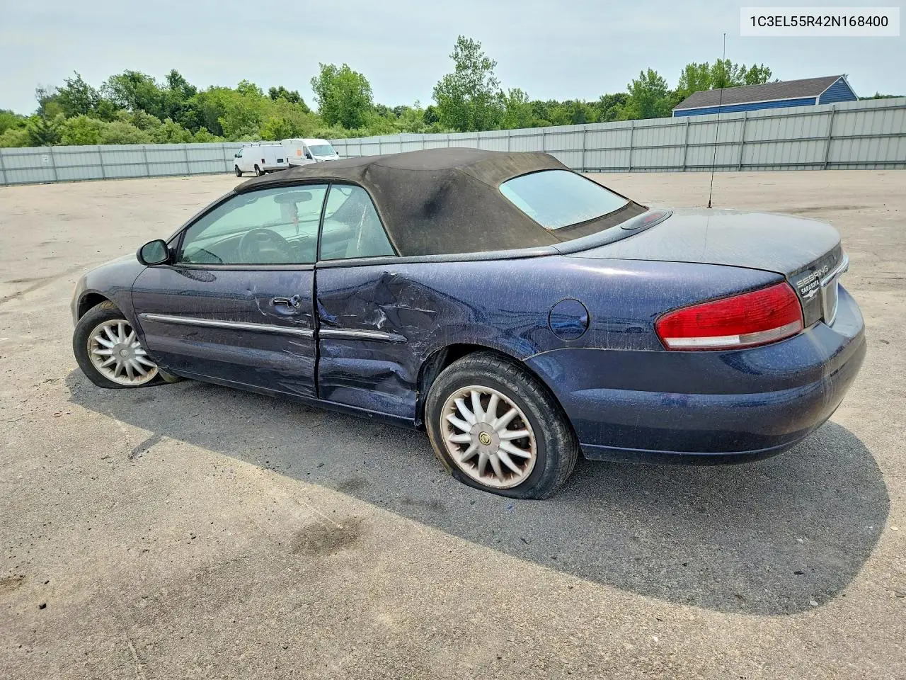 2002 Chrysler Sebring Lxi VIN: 1C3EL55R42N168400 Lot: 60225796