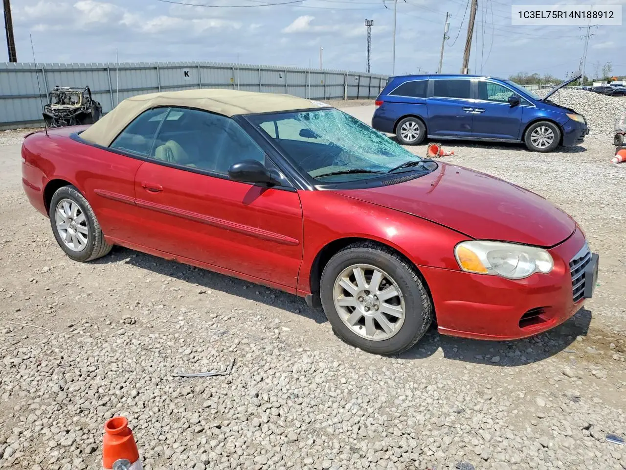 2004 Chrysler Sebring Gtc VIN: 1C3EL75R14N188912 Lot: 46827996