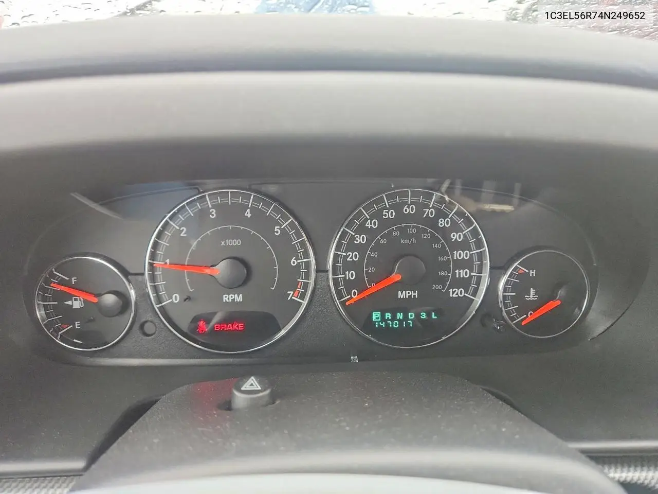 2004 Chrysler Sebring Lxi VIN: 1C3EL56R74N249652 Lot: 54206986