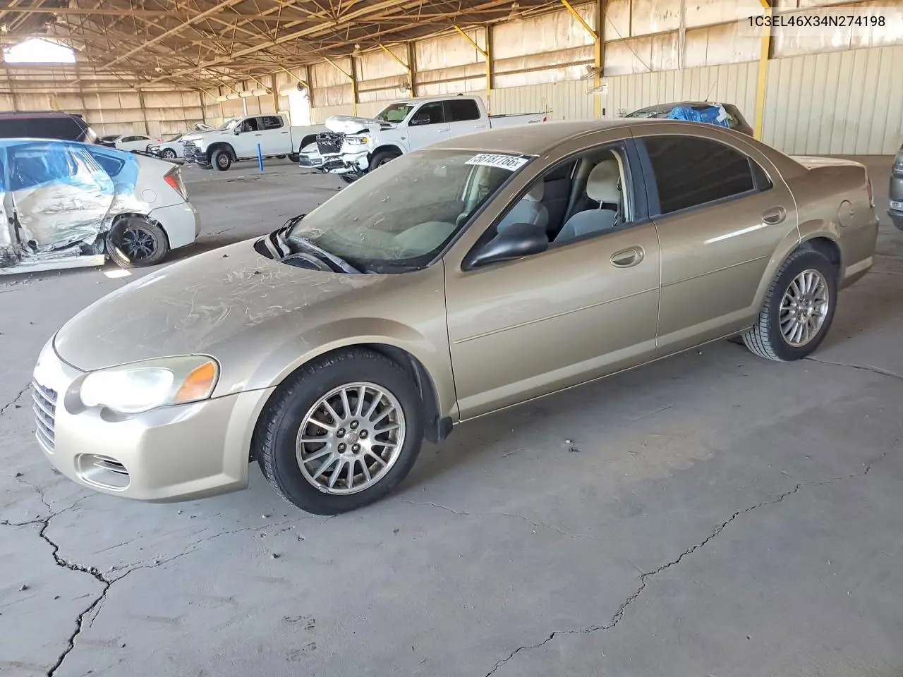 2004 Chrysler Sebring Lx VIN: 1C3EL46X34N274198 Lot: 56187766
