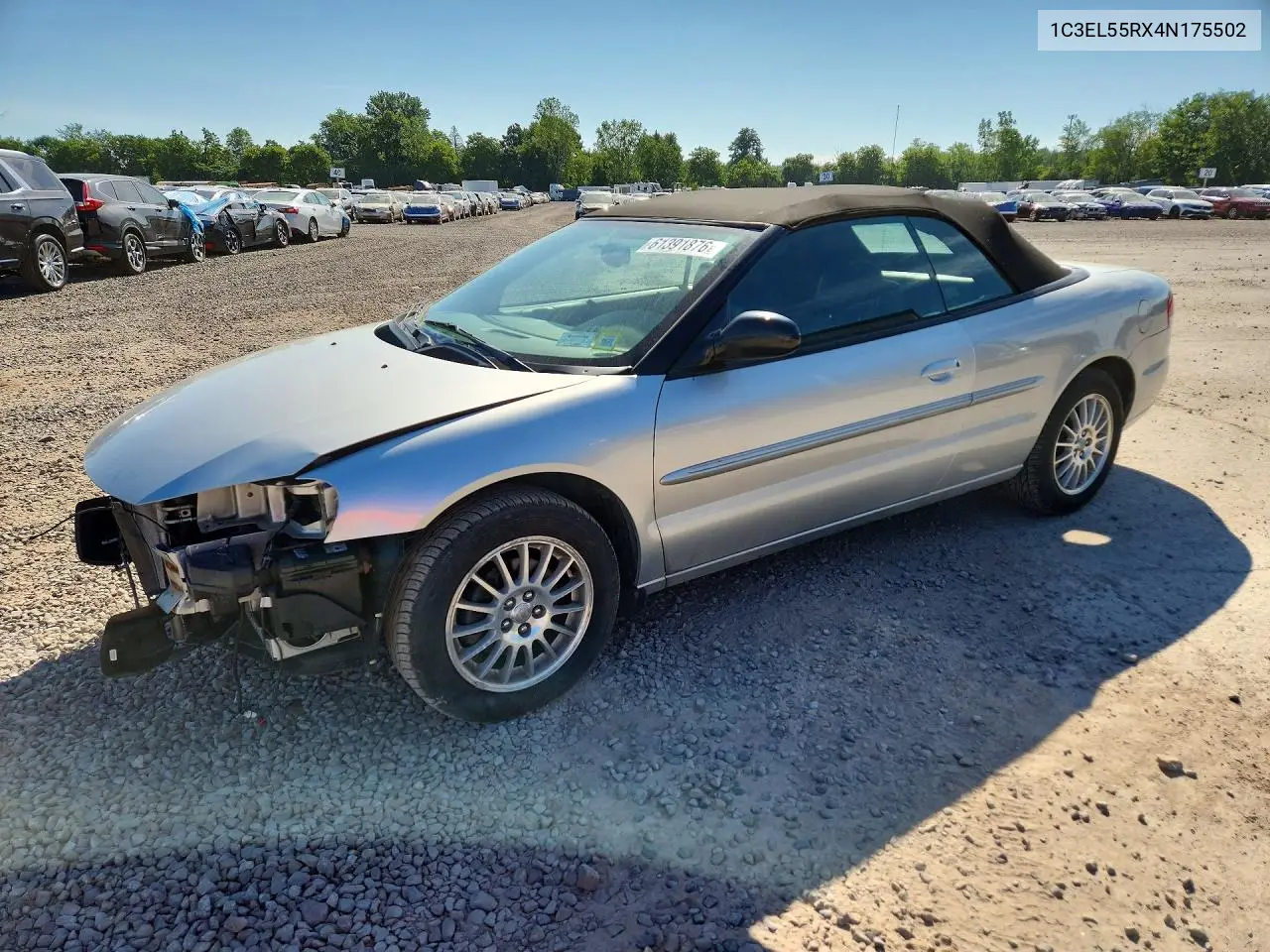 2004 Chrysler Sebring Lxi VIN: 1C3EL55RX4N175502 Lot: 61391876