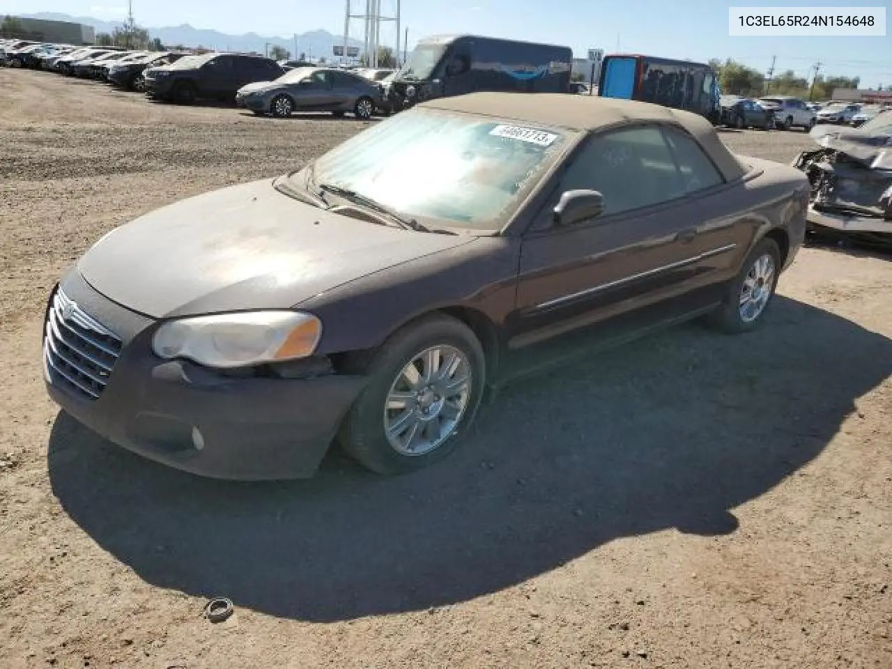 2004 Chrysler Sebring Limited VIN: 1C3EL65R24N154648 Lot: 66524395