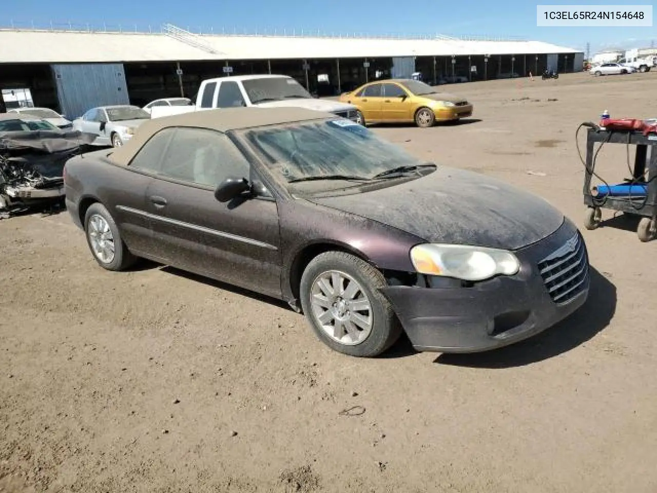 2004 Chrysler Sebring Limited VIN: 1C3EL65R24N154648 Lot: 66524395