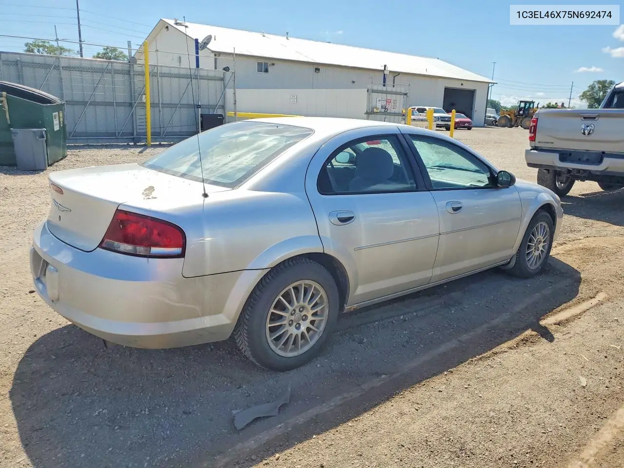 2005 Chrysler Sebring VIN: 1C3EL46X75N692474 Lot: 56245356
