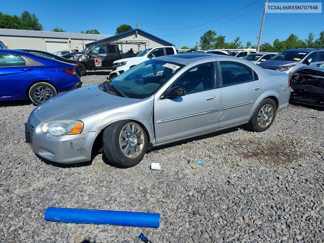 2005 Chrysler Sebring Limited VIN: 1C3AL66RX5N707948 Lot: 57131196