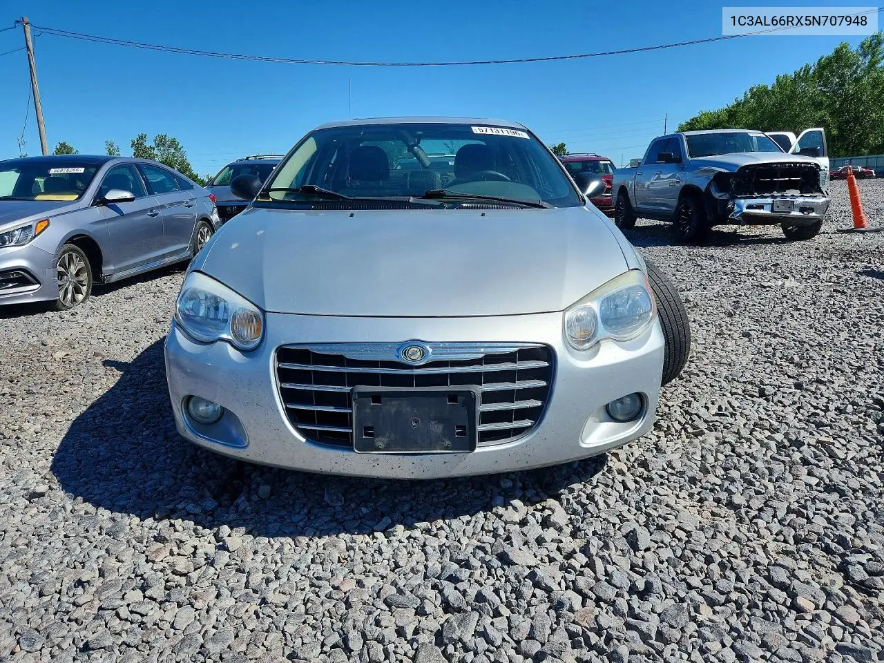 2005 Chrysler Sebring Limited VIN: 1C3AL66RX5N707948 Lot: 57131196