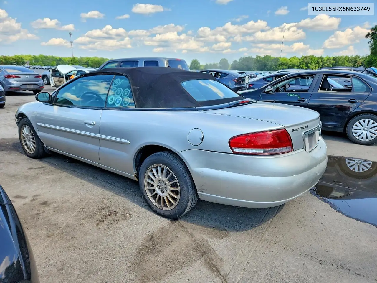 2005 Chrysler Sebring Touring VIN: 1C3EL55RX5N633749 Lot: 77248815