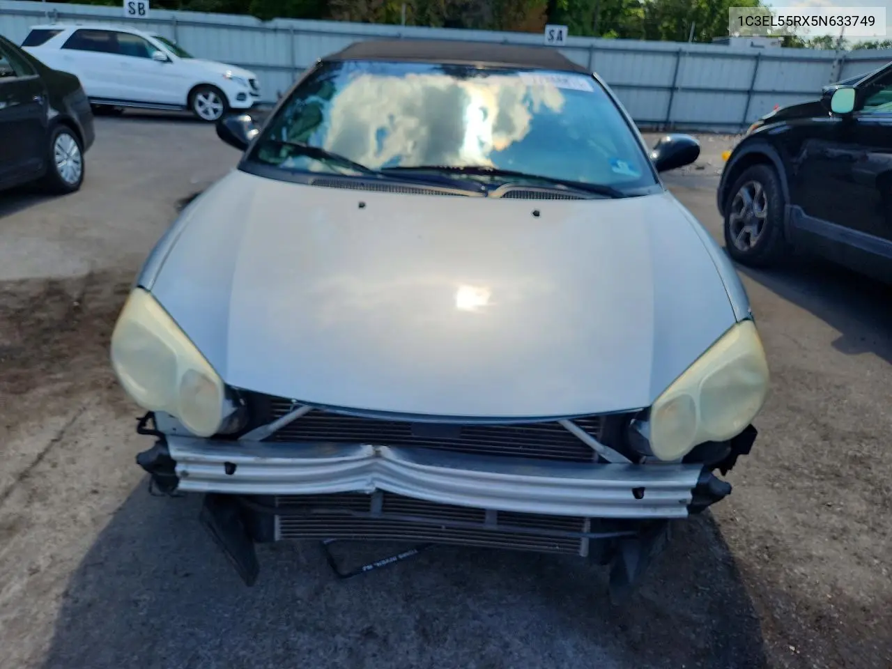 2005 Chrysler Sebring Touring VIN: 1C3EL55RX5N633749 Lot: 77248815