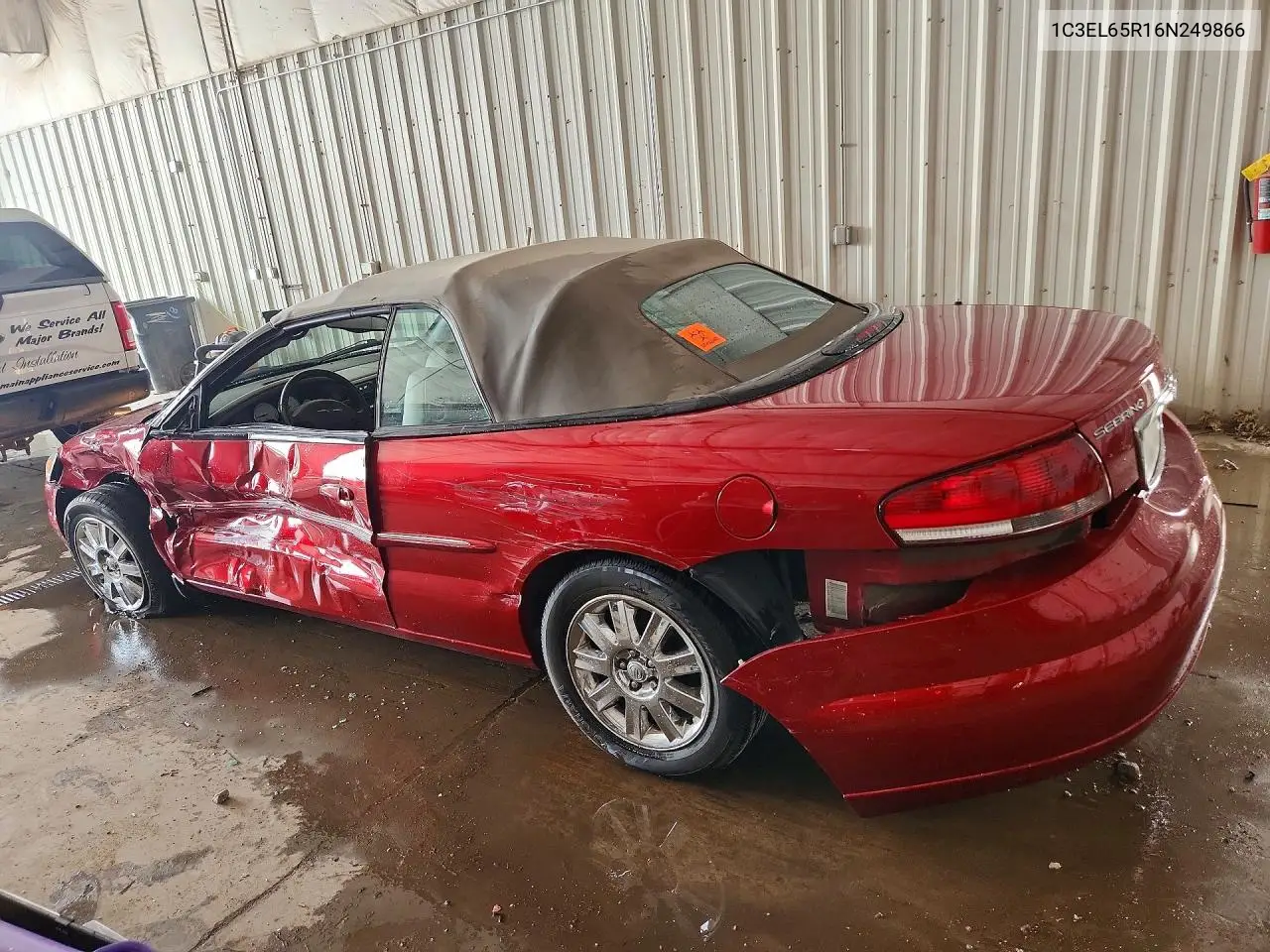2006 Chrysler Sebring Limited VIN: 1C3EL65R16N249866 Lot: 41634936