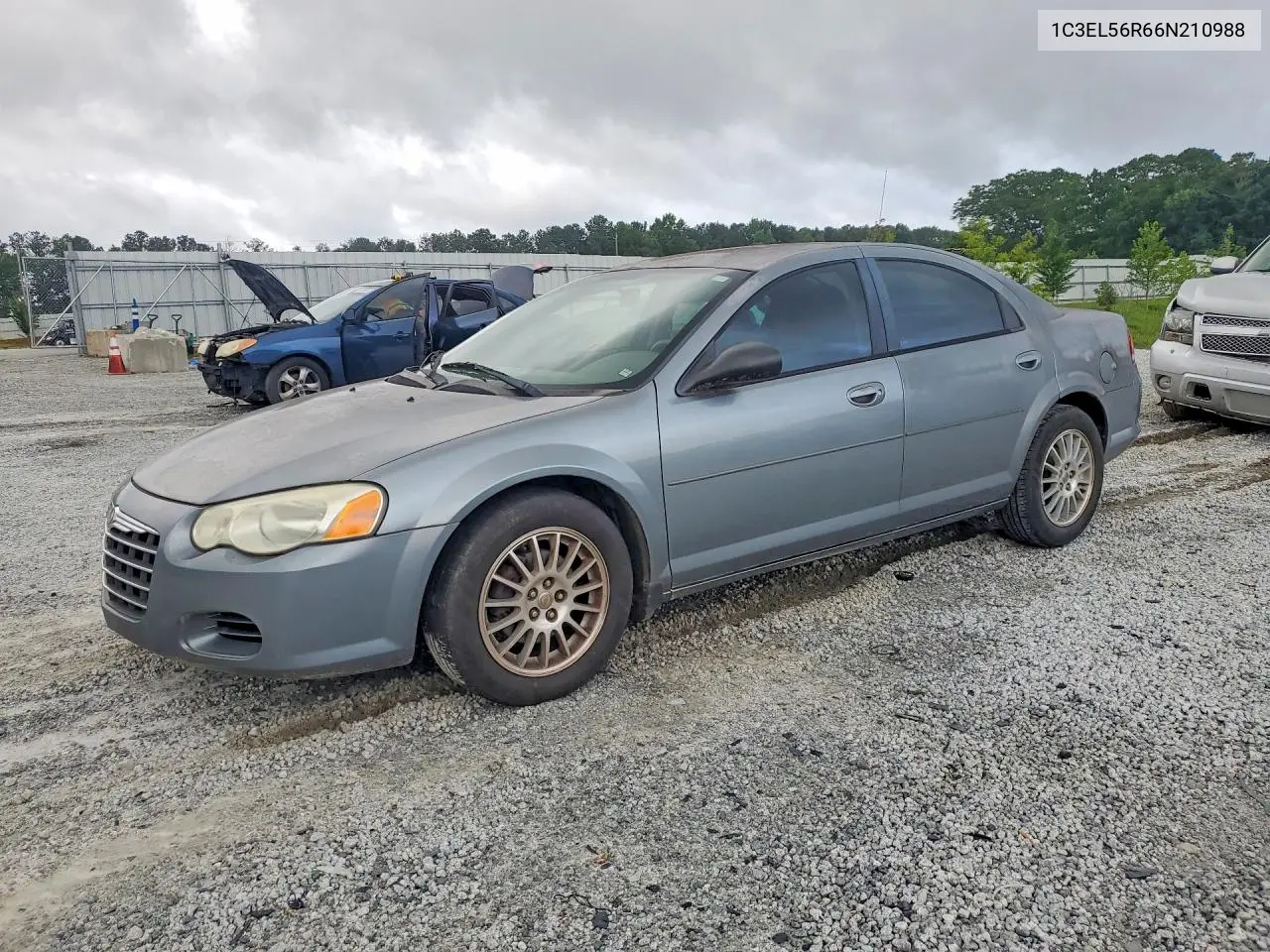 2006 Chrysler Sebring Touring VIN: 1C3EL56R66N210988 Lot: 57879656