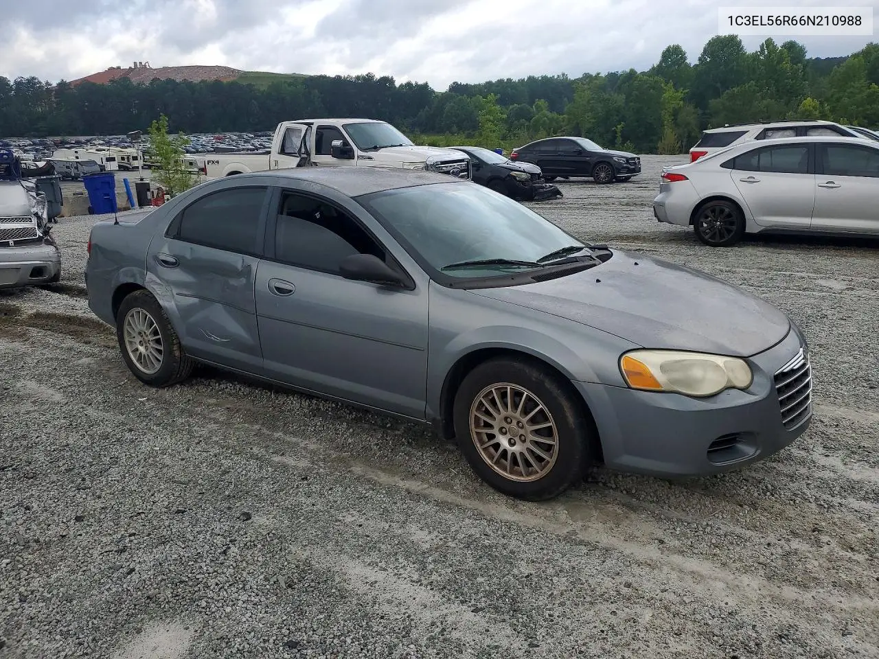 2006 Chrysler Sebring Touring VIN: 1C3EL56R66N210988 Lot: 57879656