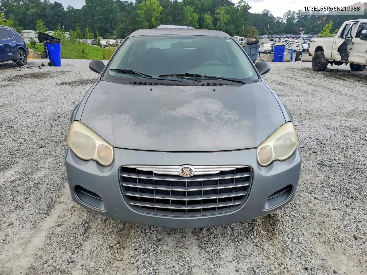 2006 Chrysler Sebring Touring VIN: 1C3EL56R66N210988 Lot: 57879656