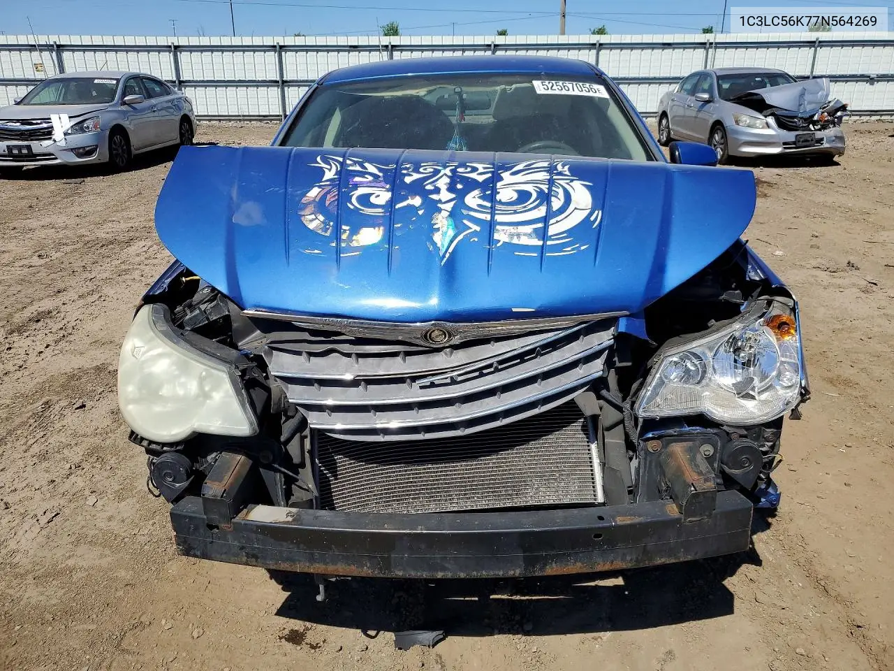 2007 Chrysler Sebring Touring VIN: 1C3LC56K77N564269 Lot: 52567056