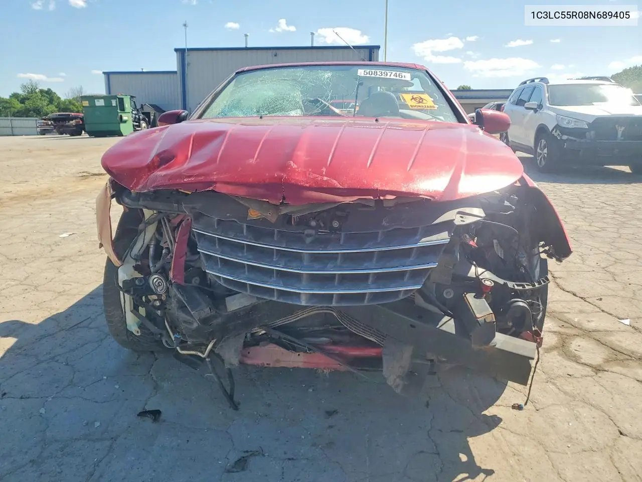 2008 Chrysler Sebring Touring VIN: 1C3LC55R08N689405 Lot: 50839746