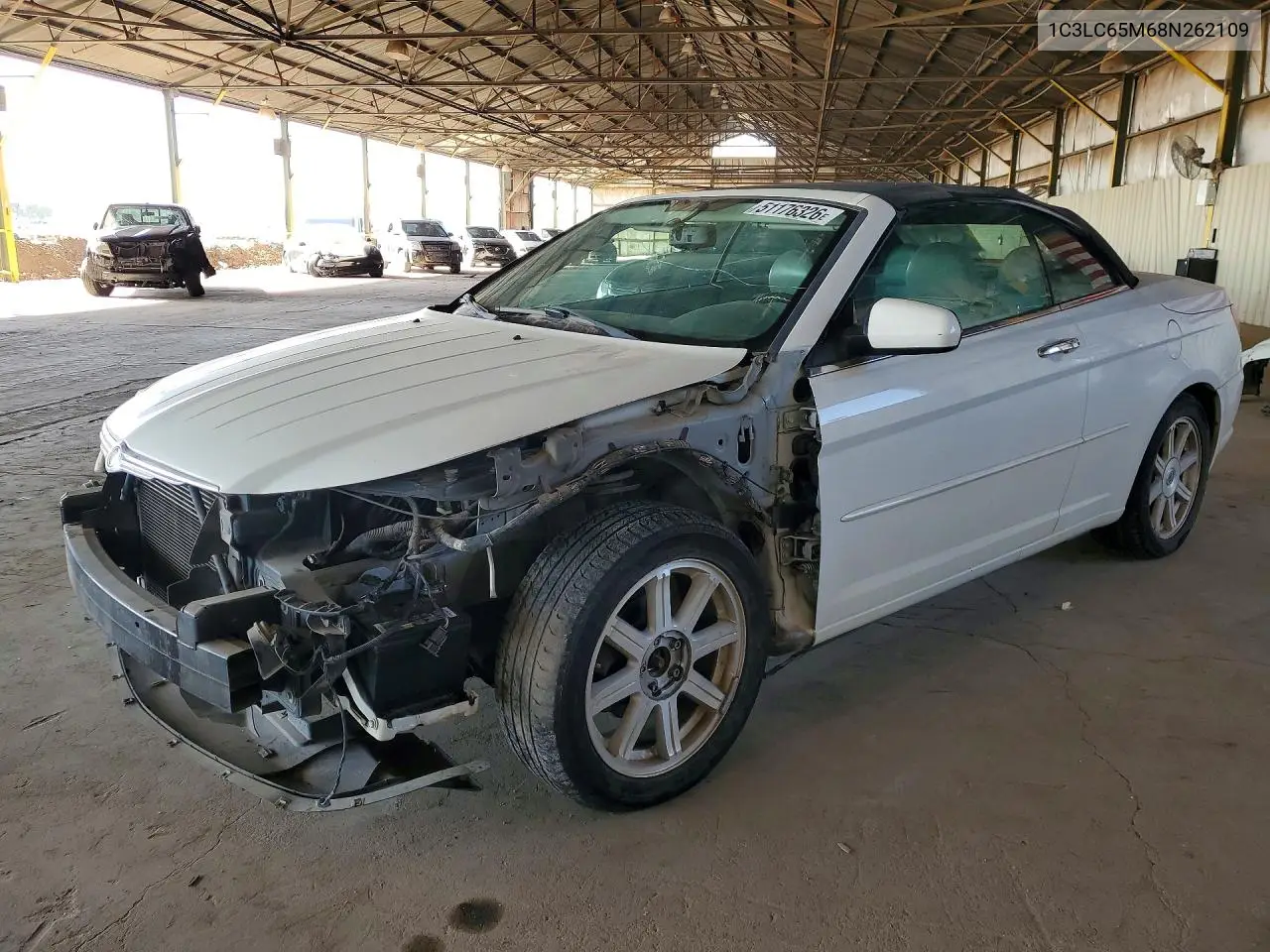 2008 Chrysler Sebring Limited VIN: 1C3LC65M68N262109 Lot: 51176326