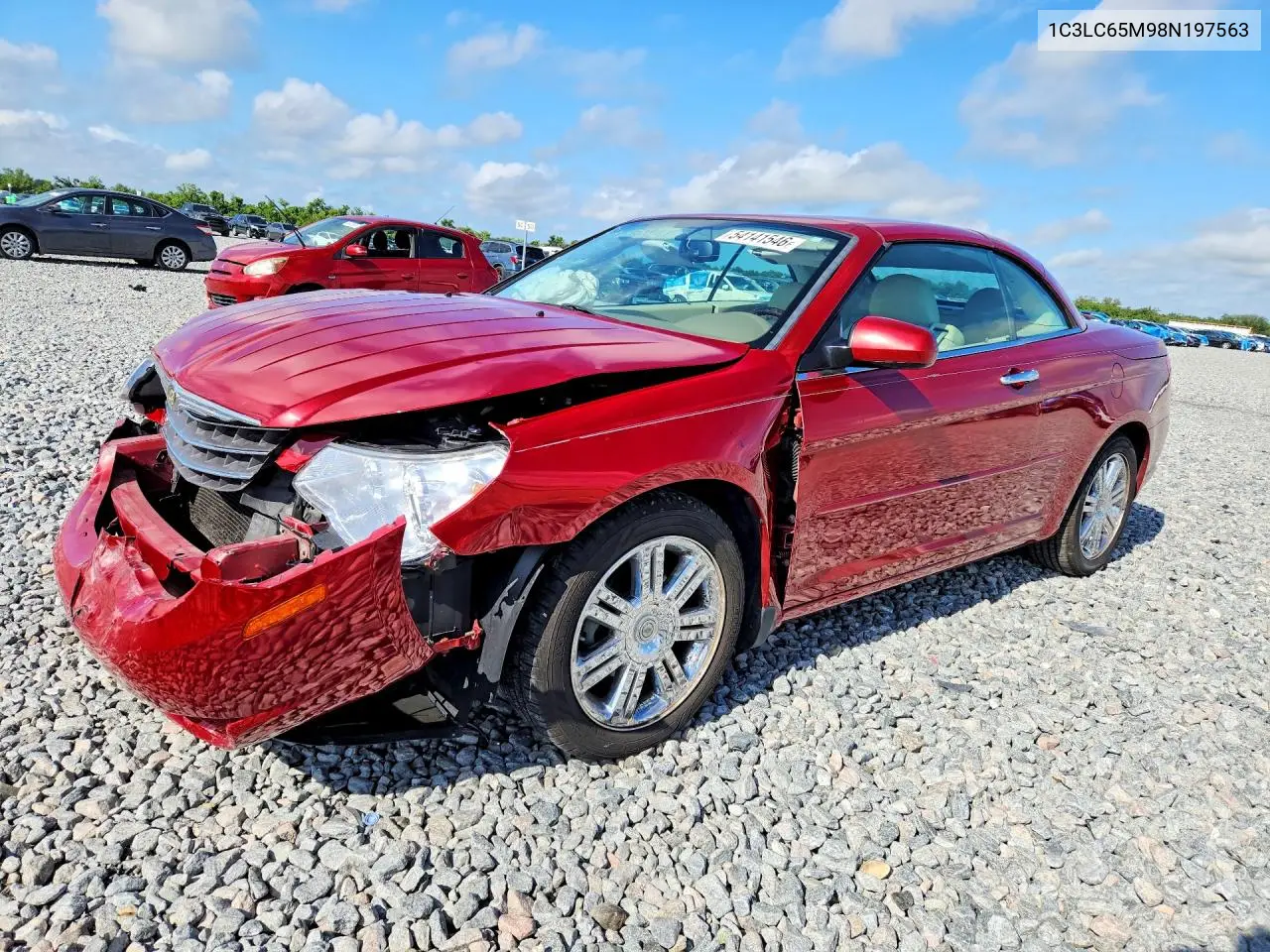2008 Chrysler Sebring Limited VIN: 1C3LC65M98N197563 Lot: 54141546