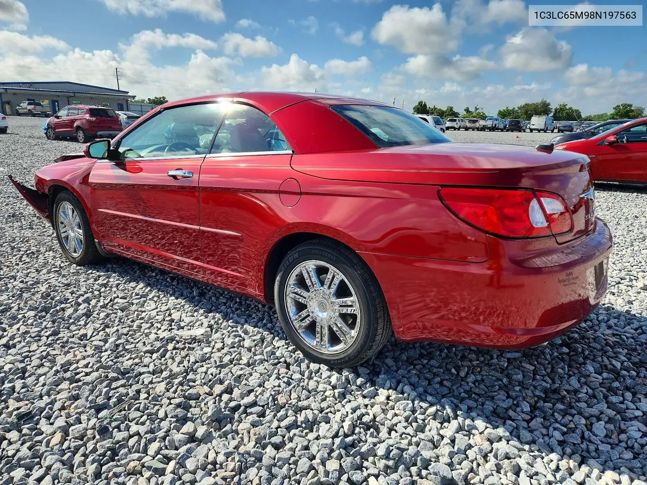 2008 Chrysler Sebring Limited VIN: 1C3LC65M98N197563 Lot: 54141546