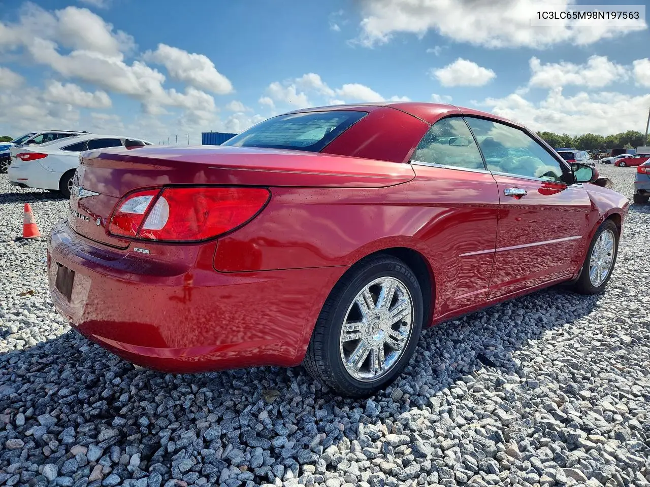 2008 Chrysler Sebring Limited VIN: 1C3LC65M98N197563 Lot: 54141546