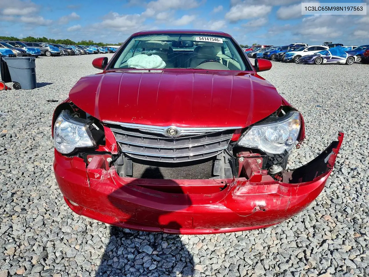 2008 Chrysler Sebring Limited VIN: 1C3LC65M98N197563 Lot: 54141546