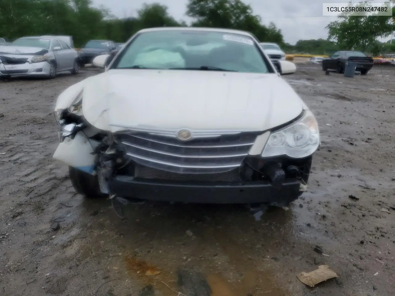 2008 Chrysler Sebring Touring VIN: 1C3LC55R08N247482 Lot: 54605676