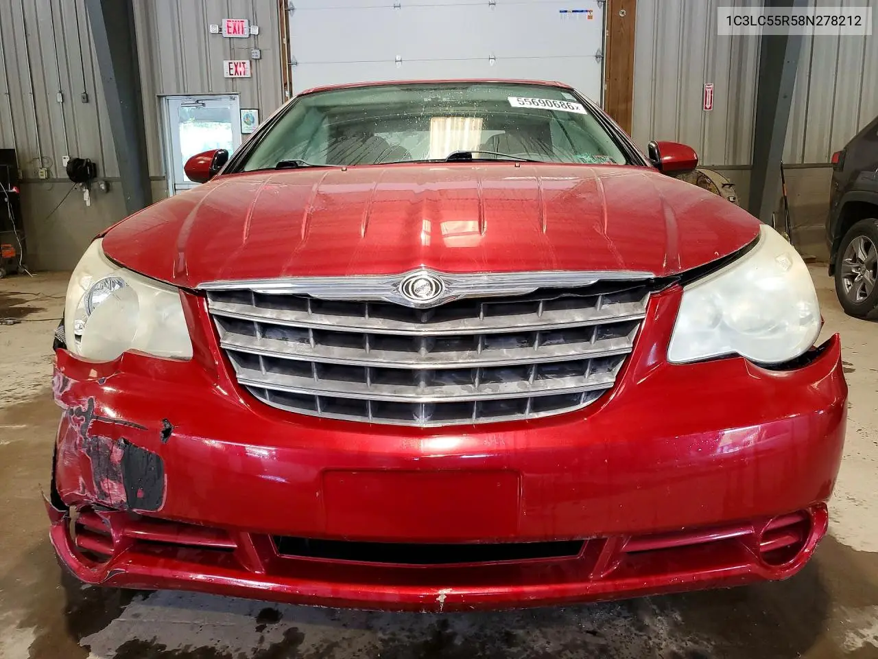 2008 Chrysler Sebring Touring VIN: 1C3LC55R58N278212 Lot: 55690686
