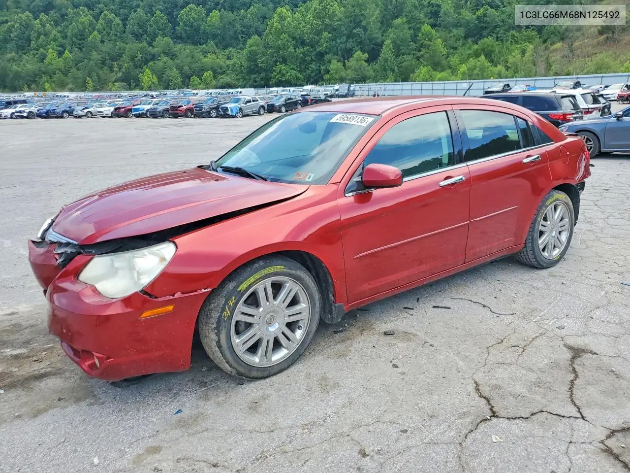 2008 Chrysler Sebring Limited VIN: 1C3LC66M68N125492 Lot: 59589136