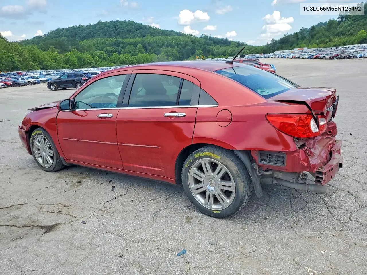 2008 Chrysler Sebring Limited VIN: 1C3LC66M68N125492 Lot: 59589136