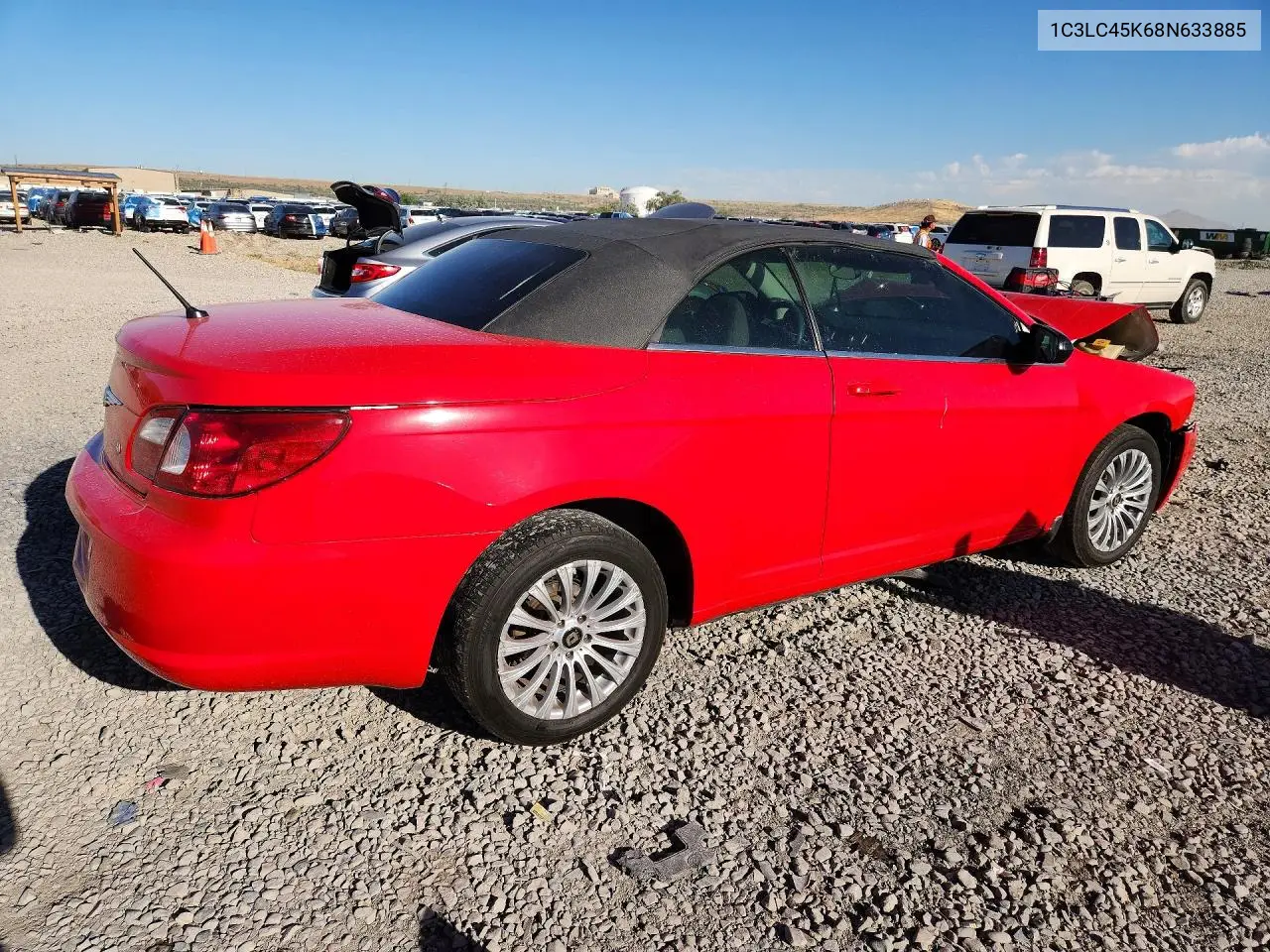 2008 Chrysler Sebring VIN: 1C3LC45K68N633885 Lot: 60087676