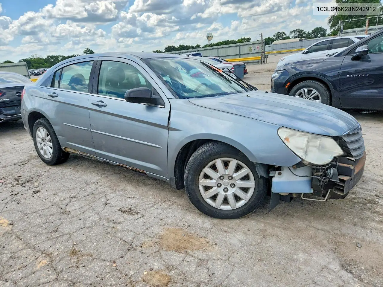 2008 Chrysler Sebring Lx VIN: 1C3LC46K28N242912 Lot: 85619075