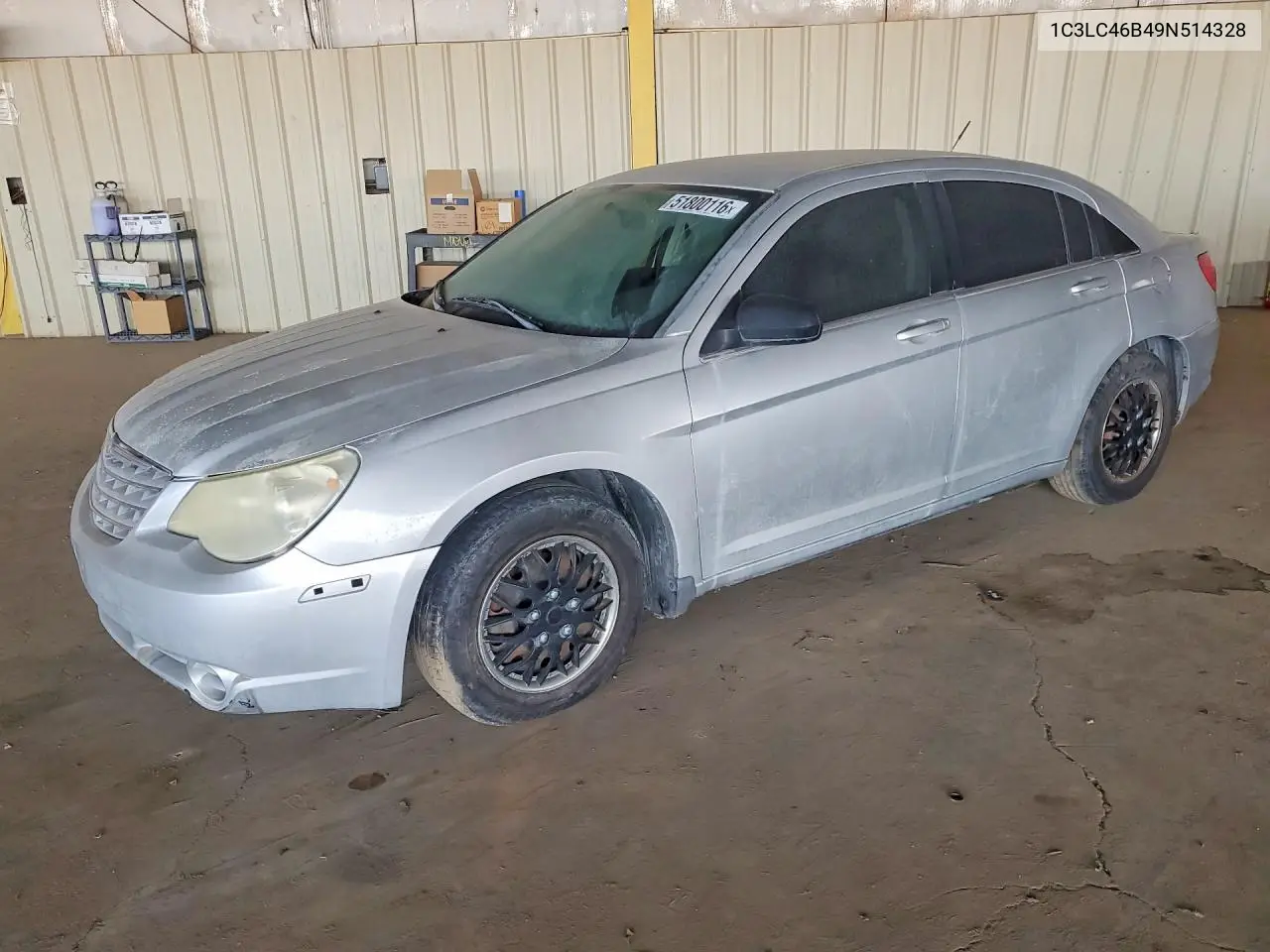 2009 Chrysler Sebring Lx VIN: 1C3LC46B49N514328 Lot: 51800116